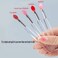 TEONEI Silicone Lip Brushes with CoversLipstick Lip Gloss Applicator BrushesMakeup Beauty Brushes6Pcs