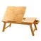 Nnewvante Laptop Desk Table Adjustable Bamboo Foldable Breakfast Serving Bed Tray w Tilting Top Drawer