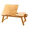 Nnewvante Laptop Desk Table Adjustable Bamboo Foldable Breakfast Serving Bed Tray w Tilting Top Drawer