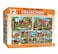 MasterPieces Jigsaw Puzzle 12Pack Bundle Set Folk Art by Alan Giana MultiPack for Adults Kids EcoFriendly