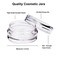 Youngever 140 Pcs Empty Plastic Cosmetic Samples Containers Plastic Jars With Lids 5 Mini Spatulas 3 Gram