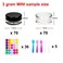 Youngever 140 Pcs Empty Plastic Cosmetic Samples Containers Plastic Jars With Lids 5 Mini Spatulas 3 Gram