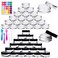 Youngever 140 Pcs Empty Plastic Cosmetic Samples Containers Plastic Jars With Lids 5 Mini Spatulas 3 Gram