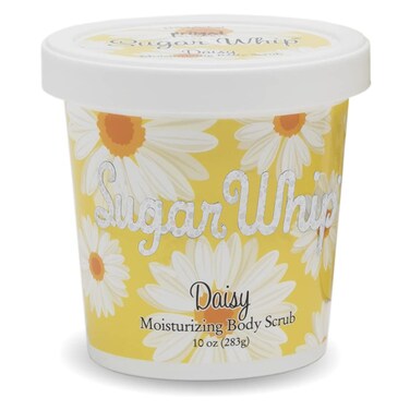 Primal Elements Sugar Scrub Exfoliating Sugar Whip Face and Body Cleanser Moisturizer Daisy 10 oz Package
