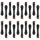 Lurrose Double Sided Eye Shadow Sponge Applicator Eye Brow Make Up Brush Portable Makeup Tool 20pcs Black