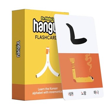 Dr. Moku Dr Moku Hangul Flashcards Learn The Korean Alphabet with Mnemonics Includes Links to Audio and Hangul Chart