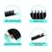 VAVALASH Ellipse Eyelash Extensions Flat Eyelash Extension Lightweight Lashes Matte Black Lashes ExtensionsCC01512mm
