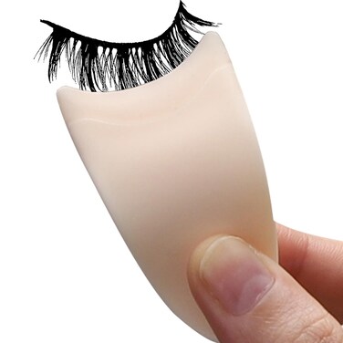 Miuffue Eyelash Applicator Tool 35mm Width Lash Applicator Clip 1PCS Eyelash Tweezers for False LashesWhite