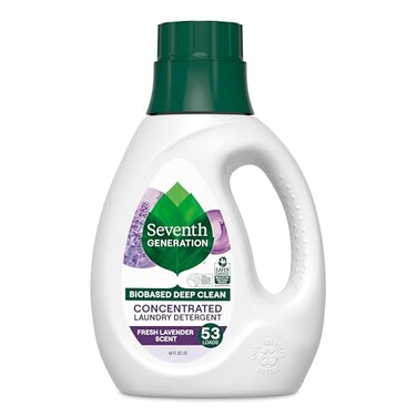 Seventh Generation Concentrated Laundry Detergent Stain Fighting Formula Fresh Lavender scent 40 oz 53 Loads