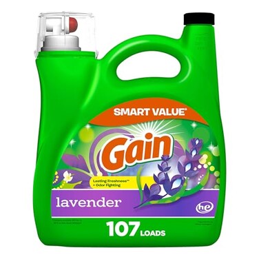Gain Liquid Laundry Detergent Lavender Scent 154 fl oz 107 loads HE compatible Laundry Detergent Liquid Soap