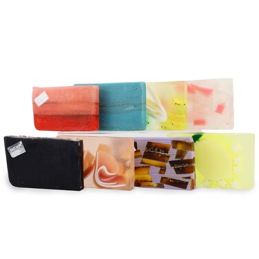 Primal Elements Bars with Benefits Soap Set for Face Body Moisturizing Glycerin Soap Pack of 8 100 Gram Size