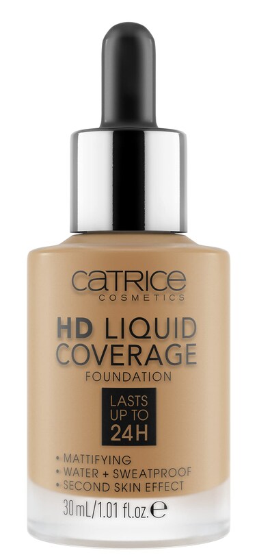 CatriceHD Liquid Coverage FoundationHighNatural CoverageVeganCruelty Free (055Warm Bamboo