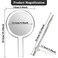 Queekay DoubleSided Handheld Mirror with Stand 1X10X Magnifying Mirror Clear Adjustable Round Shape 258 x 15 cm