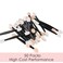 JASSINS 50pcs Eyeshadow Applicators Disposable Eyeshadow Sponge Brush DoubleSided Eye Makeup Sponge Applicators