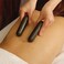 Master Massage 2Piece Triangular Basalt Hot Stone Set Pressure Point Trigger Massage Tool Thumb Saver Pack Black