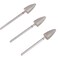 MZCMSL 3pcs Pedicure Cone Drill Bits for Foot Callus Smoothing 332 Shank Pro Diamond Cuticle BitFineMediumCoarse