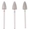 MZCMSL 3pcs Pedicure Cone Drill Bits for Foot Callus Smoothing 332 Shank Pro Diamond Cuticle BitFineMediumCoarse