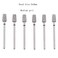 MZCMSL 6pcs Tapered Barrel Cuticle Drill Bits Pro Diamond Nail Bits for Salon Manicure 332 Shank efile BitMedium