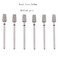 MZCMSL 6pcs Tapered Barrel Cuticle Drill Bits Pro Diamond Nail Bits for Salon Manicure 332 Shank efile BitMedium