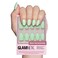 Glamnetic Press On Nails Mint Green Solid Opaque Pastel Green Short Oval Nails Reusable 15 Sizes 30 Nail Kit