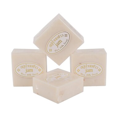 Maruomiki Handmade Genuine Thai Rice Soap 4812PCS sets 65gPCSCold ProcessedGreat for bath hands face gifting 4PCS