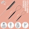 TsMADDTs 3Pack Hair Styling Tools Set with French Braid Loop Rat Tail Comb and Metal Pin Tail Braiding Comb Black