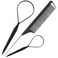 TsMADDTs 3Pack Hair Styling Tools Set with French Braid Loop Rat Tail Comb and Metal Pin Tail Braiding Comb Black