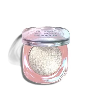 Moira Dreamlight Highlighter (001, Dreamlite- Diamond Dust, Illuminating, Shimmery, Light, Compact, Face Makeup