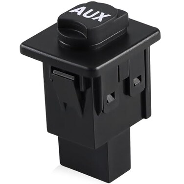 EVRBUL Car Auxiliary Plug Port Socket AUX Input Jack Assembly Compatible with Honda Civic 2012 Replace 39112TR0A01