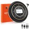 QDZ HOTT C105 Portable CD Player FM Transmitter Rechargeable Compact CD Player with Touch Buttons Backlit Display Black