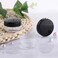 BTYMS 100 Count 10g Small Sample Containers with Lids Plastic Jar Cosmetic Jars Empty Makeup Jars Lip Balm Containers Black