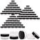 BTYMS 100 Count 10g Small Sample Containers with Lids Plastic Jar Cosmetic Jars Empty Makeup Jars Lip Balm Containers Black