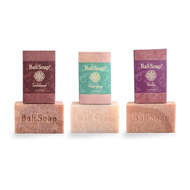 Bali Soap 3Pack Handmade Natural Cold Processed Bar Soap for Daily Use with PlantBased Oils Purifying Refreshing Vegan