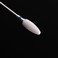 MZCMSL Medium Grit Ceramic Drill BitWhite Ceramic Cone File Bit 332 Flame Style Gel Nail Polish Removing Nail Art Tool