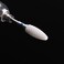 MZCMSL Medium Grit Ceramic Drill BitWhite Ceramic Cone File Bit 332 Flame Style Gel Nail Polish Removing Nail Art Tool