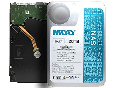 MDD MAXDIGITALDATA 20TB 7200 RPM 256MB Cache SATA 60Gbs 35 Internal Hard Drive for NAS Network Storage