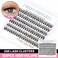 Bodermincer 20 Root Thickness 007mm C Curl 3D Individual Eyelashes Extension Soft Black Fake False Eye Lashes Tools 9mm