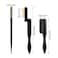 G2PLUS 2PCS Folding Eyelash Comb Eyelash Separator Tool Black Eyebrow Comb Metal Teeth Eyelash Brush Tool for Lash Brow