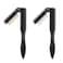G2PLUS 2PCS Folding Eyelash Comb Eyelash Separator Tool Black Eyebrow Comb Metal Teeth Eyelash Brush Tool for Lash Brow