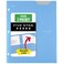 Five Star 2Pocket Folder Plastic Folder with StayPut Tabs Fits 3Ring Binder Holds 812 x 11 Paper Pacific Blue 333420CECM
