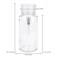 PANA 7oz Clear Push Down Pump Dispenser Empty Refillerble Bottle with Flip Top Cap for Nail Polish Travel Cosmetics Packaging
