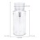 PANA 7oz Clear Push Down Pump Dispenser Empty Refillerble Bottle with Flip Top Cap for Nail Polish Travel Cosmetics Packaging