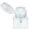PANA 7oz Clear Push Down Pump Dispenser Empty Refillerble Bottle with Flip Top Cap for Nail Polish Travel Cosmetics Packaging
