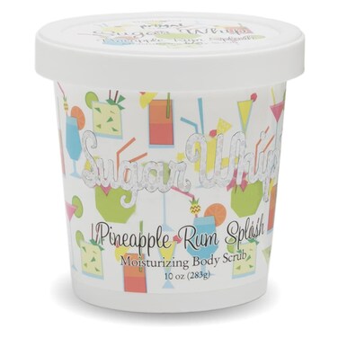 Primal Elements Sugar Scrub Exfoliating Sugar Whip Face and Body Cleanser Moisturizer Pineapple Rum Splash 10 oz Package