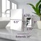 JERDON Wall Mount Makeup Mirror with 5X Magnification 875 x 65 Rectangular Mirror Extends 14 Chrome Finish Model JRT695C