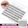 Bodermincer 20 Root Thickness 007mm C Curl 3D Individual Eyelashes Extension Soft Black Fake False Eye Lashes Tools 12mm