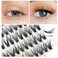 Bodermincer 20 Root Thickness 007mm C Curl 3D Individual Eyelashes Extension Soft Black Fake False Eye Lashes Tools 12mm