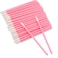 G2PLUS 200PCS Lip Gloss Applicators Disposable Lip Brushes Lipstick Gloss Wands Applicator Perfect Makeup Tool Kits Pink