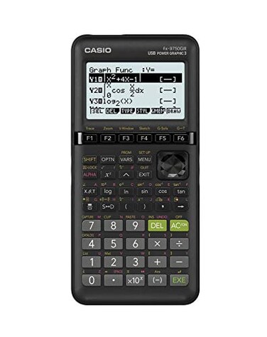 Casio fx9750GIII Graphing Calculator Natural Textbook Display Python Programming Ideal for Exams STEM Advanced Math Black