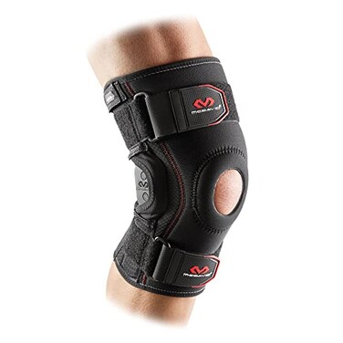 McDavid Knee Brace Maximum Support with Polycentric Hinges Cross Straps Comfortable Compression Extra Stability Black XXL